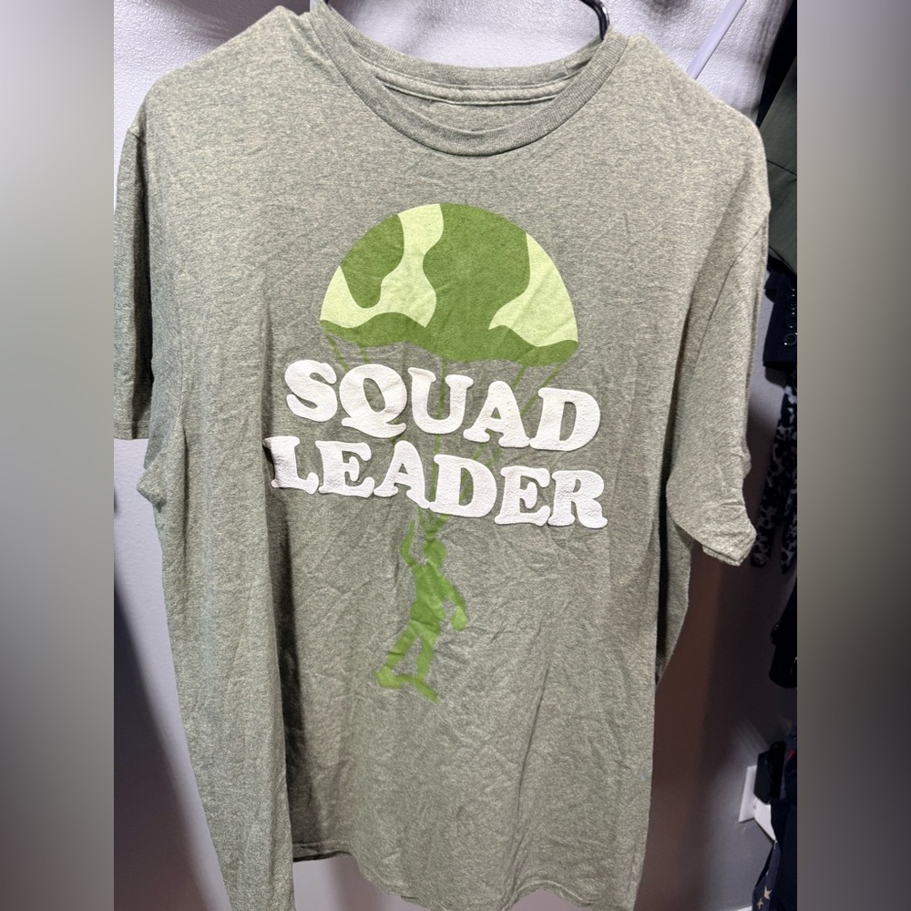 Disney Toy Story Green Army Men Squad Leader Shirt Military Graphic Tee L